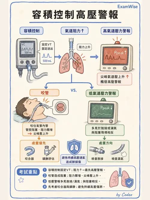 呼吸治療師 - 呼吸器併發症與感染 - AI 圖文解析預覽