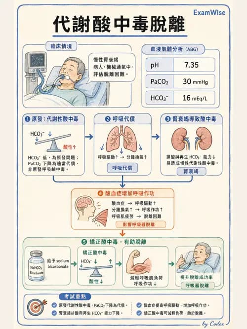 呼吸治療師 - 酸鹼平衡與腎臟生理 - AI 圖文解析預覽