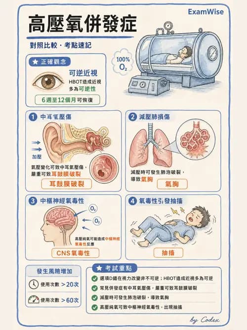 呼吸治療師 - 高壓氧治療 - AI 圖文解析預覽
