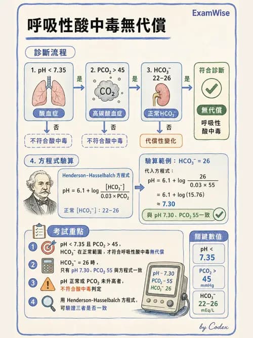 呼吸治療師 - 動脈血液氣體分析與氧合評估 - AI 圖文解析預覽