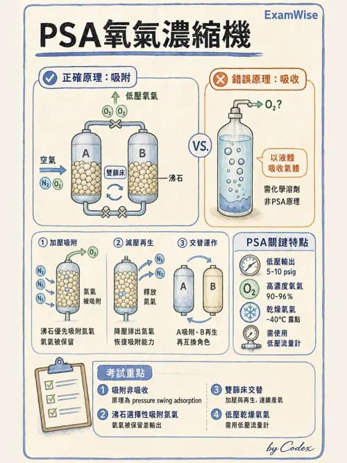 呼吸治療師 - 醫療氣體製造與儲存 - AI 圖文解析預覽