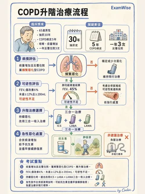 呼吸治療師 - 心臟疾病與COPD重症 - AI 圖文解析預覽