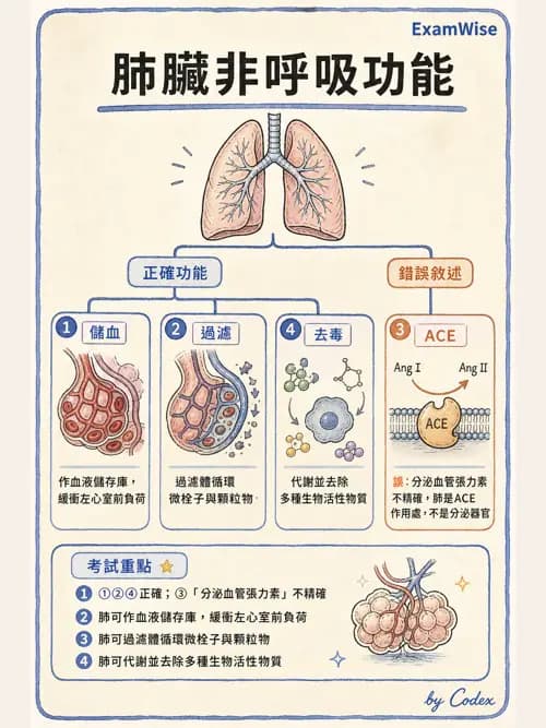 呼吸治療師 - 氣體擴散、交換與肺部代謝 - AI 圖文解析預覽