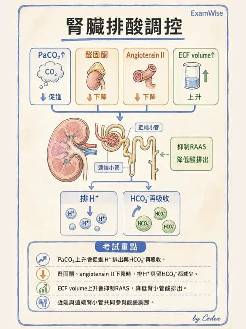 呼吸治療師 - 酸鹼平衡與腎臟生理 - AI 圖文解析預覽