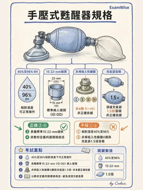 呼吸治療師 - 甦醒器設備 - AI 圖文解析預覽