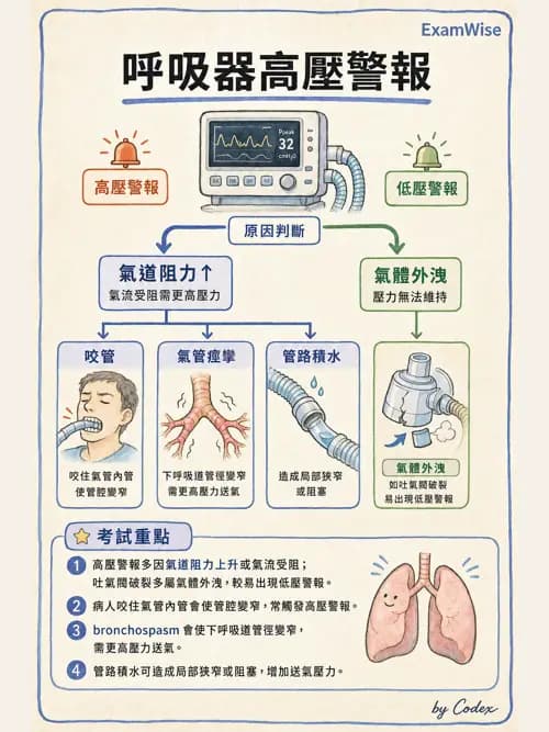 呼吸治療師 - 呼吸器圖形判讀與故障排除 - AI 圖文解析預覽