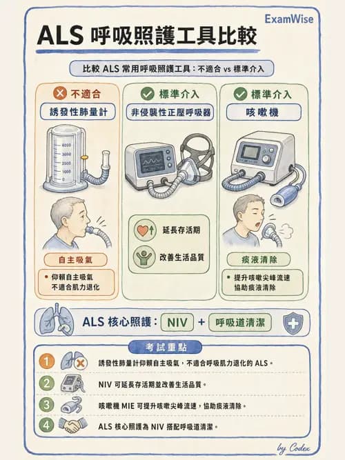 呼吸治療師 - 術後與其他呼吸重症 - AI 圖文解析預覽