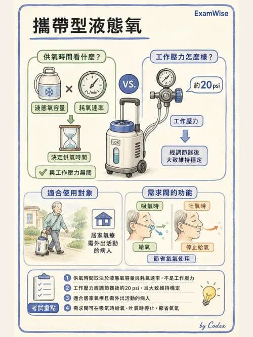 呼吸治療師 - 氣體輸送系統與氧氣治療 - AI 圖文解析預覽