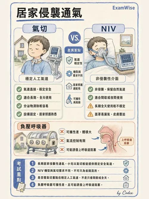 呼吸治療師 - 非侵襲性與居家通氣 - AI 圖文解析預覽