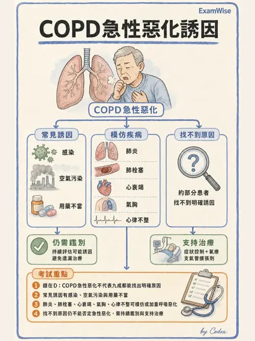 呼吸治療師 - 心臟疾病與COPD重症 - AI 圖文解析預覽