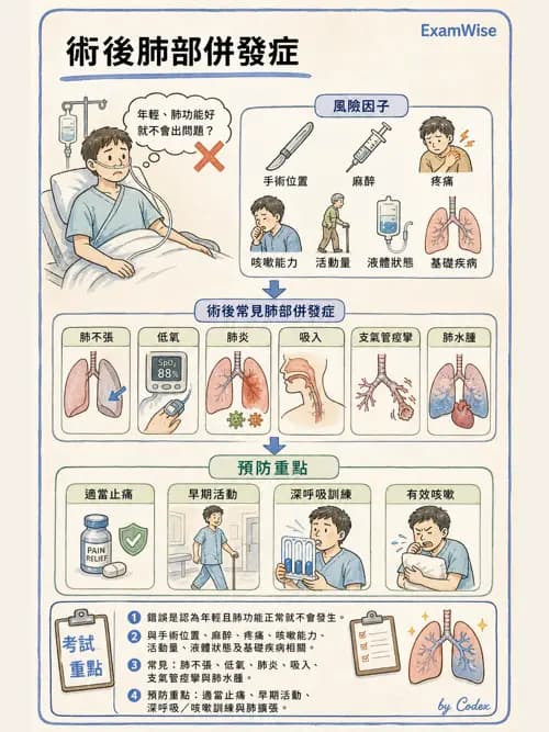 呼吸治療師 - 術後與其他呼吸重症 - AI 圖文解析預覽