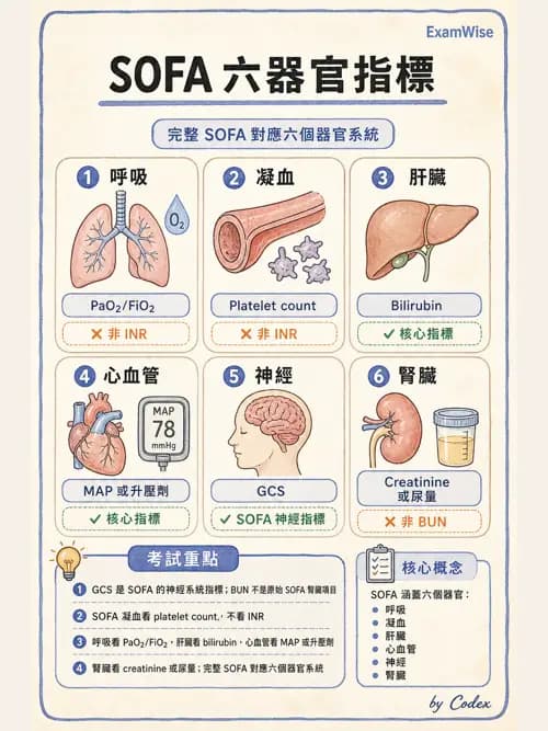 呼吸治療師 - 休克、敗血症與多器官衰竭 - AI 圖文解析預覽