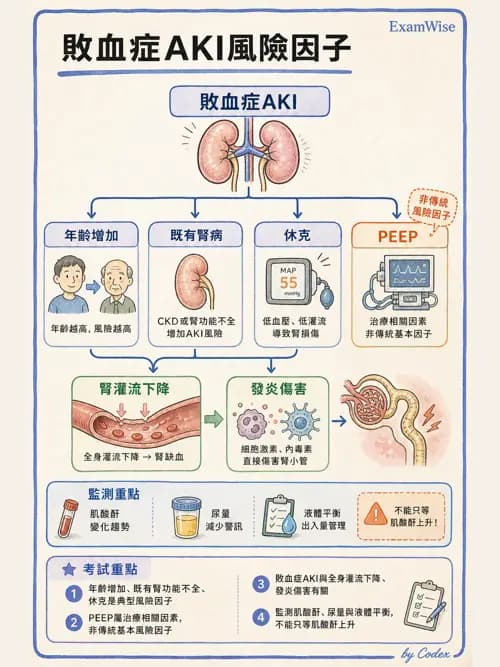 呼吸治療師 - 休克、敗血症與多器官衰竭 - AI 圖文解析預覽