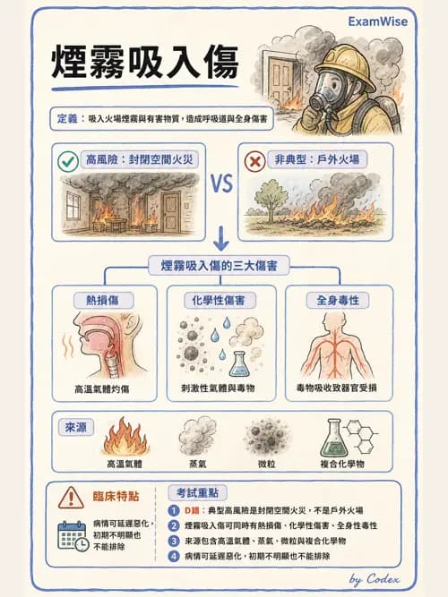 呼吸治療師 - 外力傷害與胸廓病變 - AI 圖文解析預覽