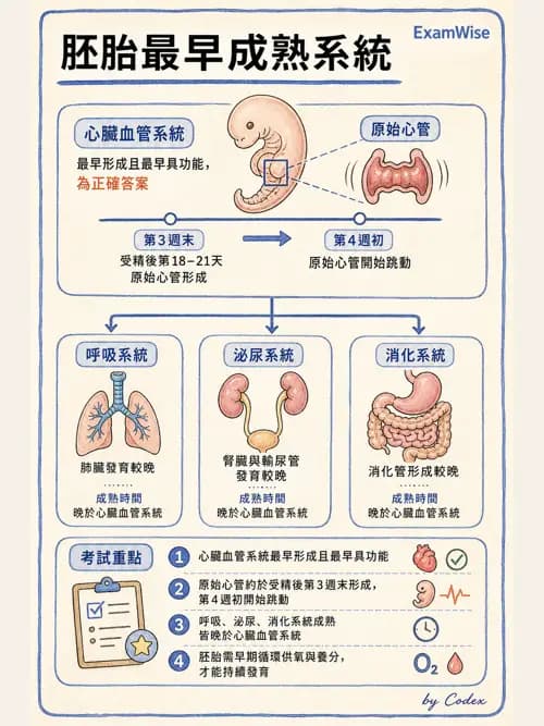 呼吸治療師 - 心臟與循環解剖 - AI 圖文解析預覽