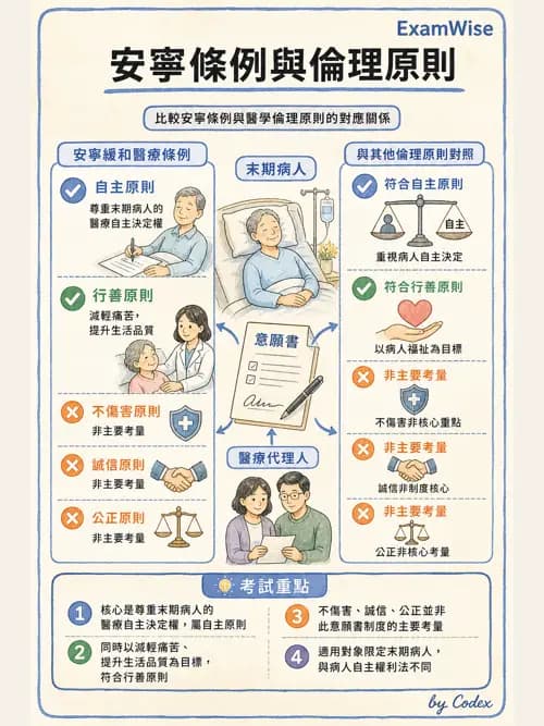 呼吸治療師 - 倫理、法規與安寧照護 - AI 圖文解析預覽