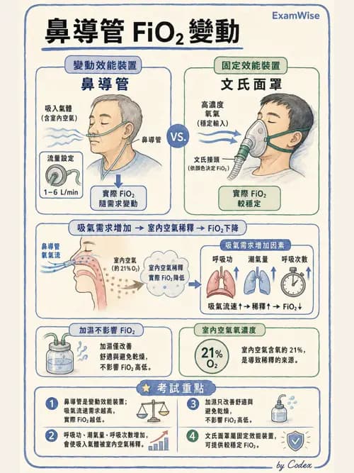 呼吸治療師 - 氣體輸送系統與氧氣治療 - AI 圖文解析預覽