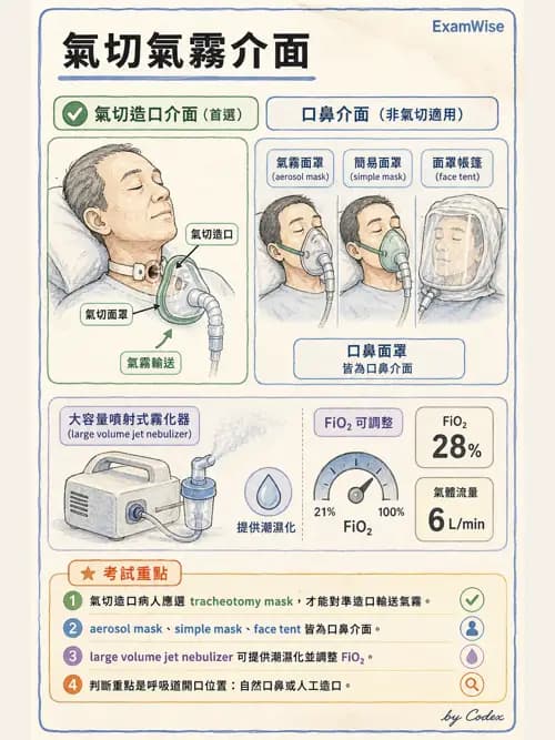 呼吸治療師 - 濕氣與霧氣治療 - AI 圖文解析預覽