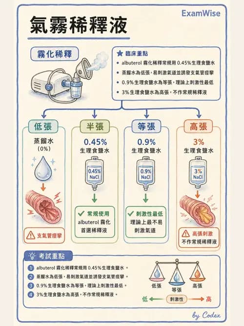 呼吸治療師 - 濕氣與霧氣治療 - AI 圖文解析預覽