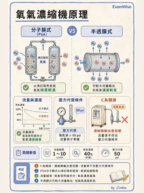 呼吸治療師 - 醫療氣體製造與儲存 - AI 圖文解析預覽