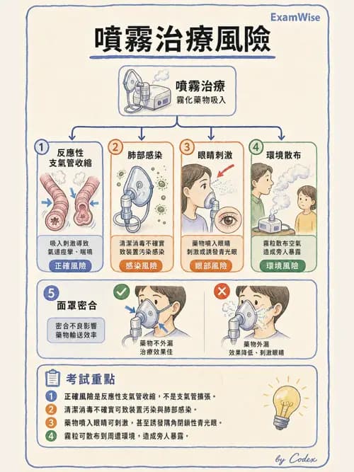 呼吸治療師 - 吸入性藥物噴霧設備 - AI 圖文解析預覽