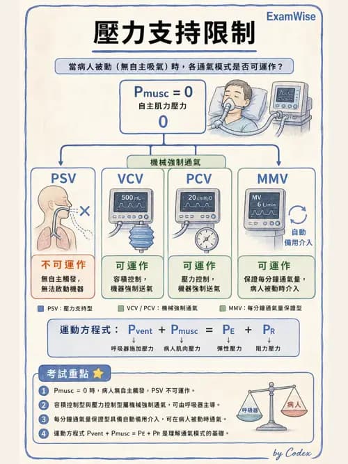 呼吸治療師 - 呼吸器設計與通氣模式 - AI 圖文解析預覽