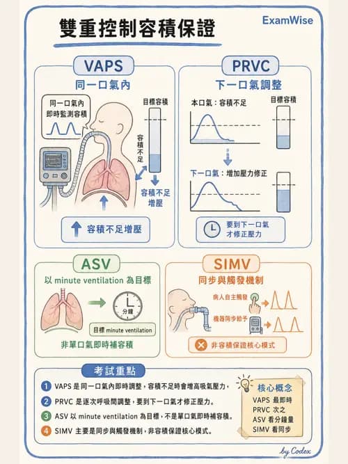 呼吸治療師 - 呼吸器設計與通氣模式 - AI 圖文解析預覽
