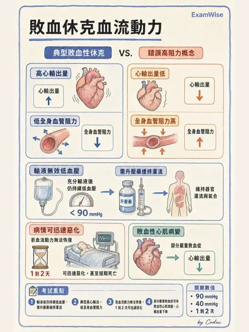 呼吸治療師 - 休克、敗血症與多器官衰竭 - AI 圖文解析預覽