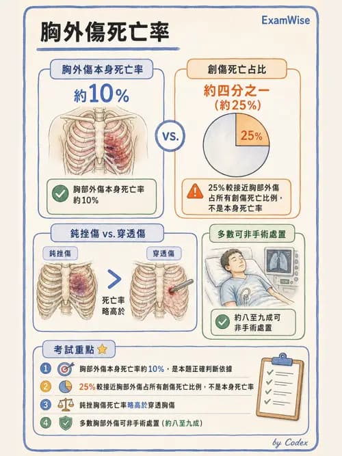 呼吸治療師 - 外力傷害與胸廓病變 - AI 圖文解析預覽