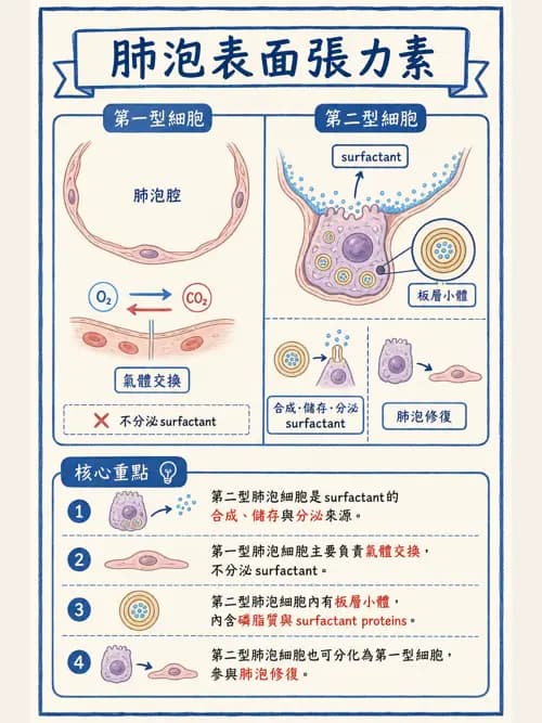 呼吸治療師 - 氣體擴散、交換與肺部代謝 - AI 圖文解析預覽