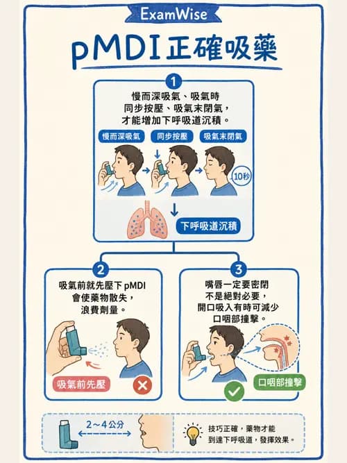 呼吸治療師 - 吸入性藥物噴霧設備 - AI 圖文解析預覽