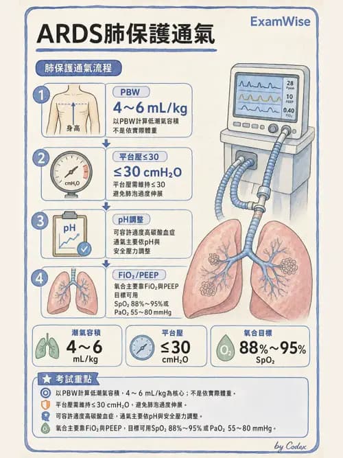 呼吸治療師 - ARDS與呼吸衰竭 - AI 圖文解析預覽