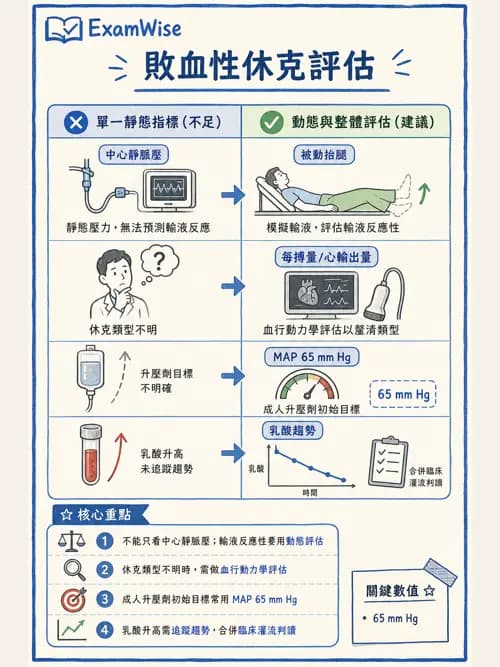 呼吸治療師 - 休克、敗血症與多器官衰竭 - AI 圖文解析預覽