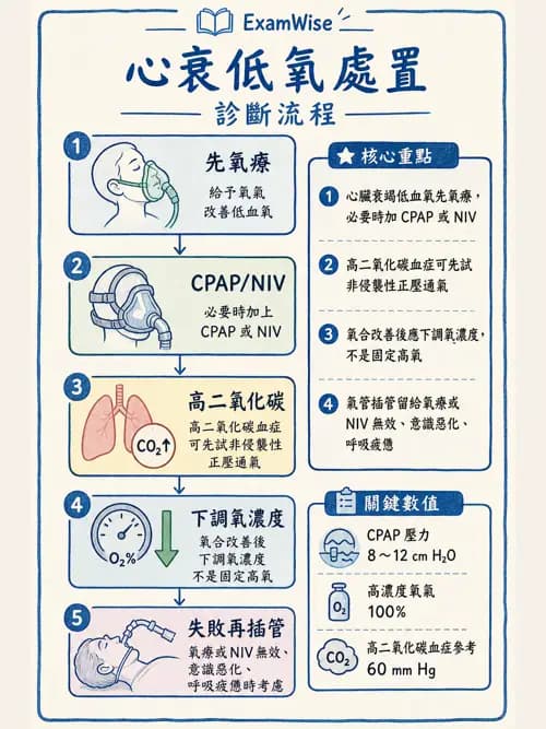 呼吸治療師 - 心臟疾病與COPD重症 - AI 圖文解析預覽
