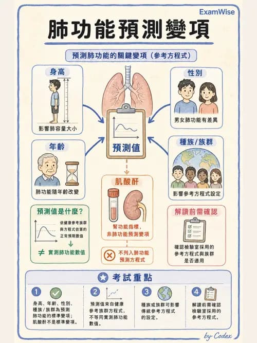 呼吸治療師 - 通氣、呼吸力學與控制 - AI 圖文解析預覽
