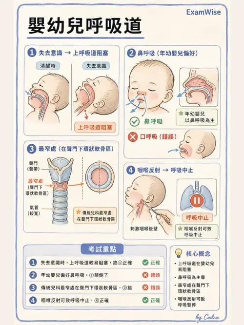 呼吸治療師 - 呼吸系統構造與發展 - AI 圖文解析預覽