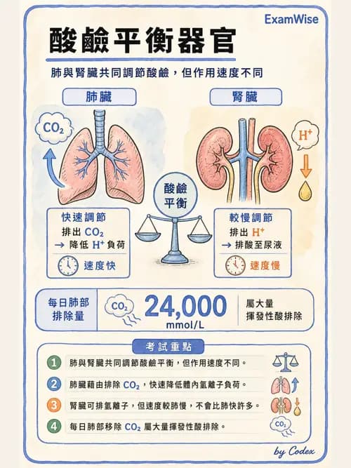 呼吸治療師 - 酸鹼平衡與腎臟生理 - AI 圖文解析預覽