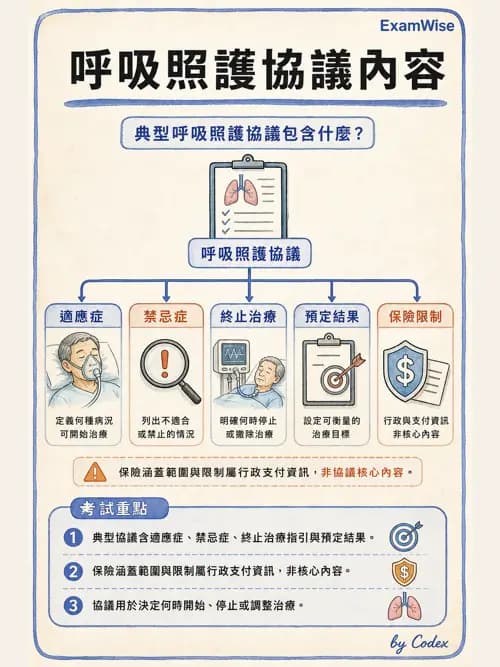 呼吸治療師 - 呼吸治療臨床作業與身體評估 - AI 圖文解析預覽