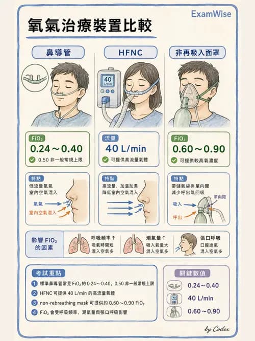 呼吸治療師 - 氣體輸送系統與氧氣治療 - AI 圖文解析預覽