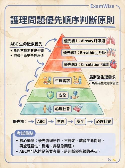 護理師 - 護理過程(評估至評值) - AI 圖文解析預覽