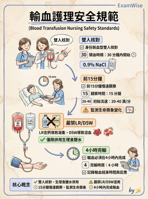 護理師 - 輸血與藥物計算 - AI 圖文解析預覽