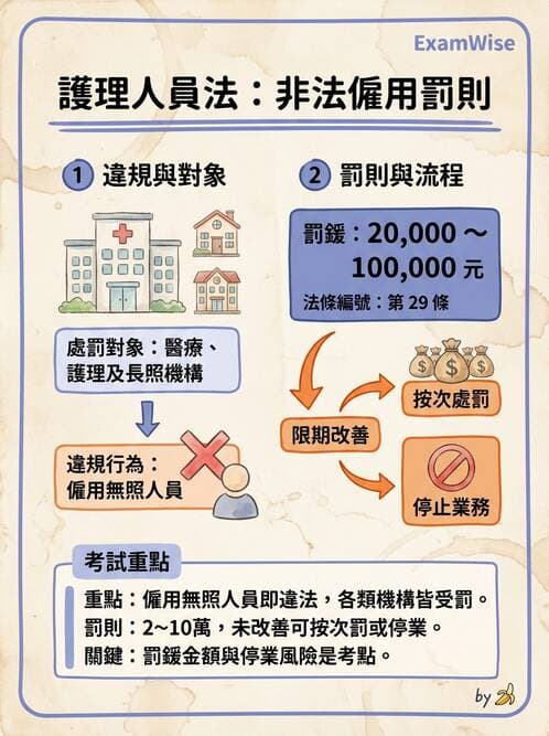 護理師 - 護理法規與倫理困境 - AI 圖文解析預覽