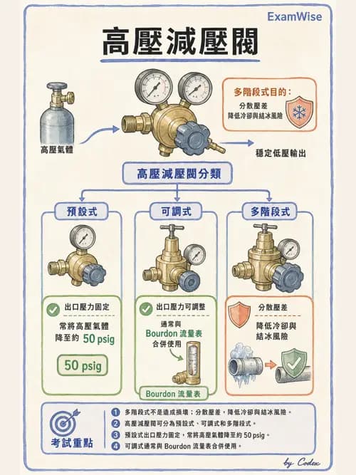 呼吸治療師 - 醫療氣體製造與儲存 - AI 圖文解析預覽