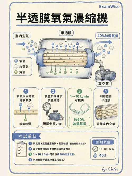 呼吸治療師 - 醫療氣體製造與儲存 - AI 圖文解析預覽
