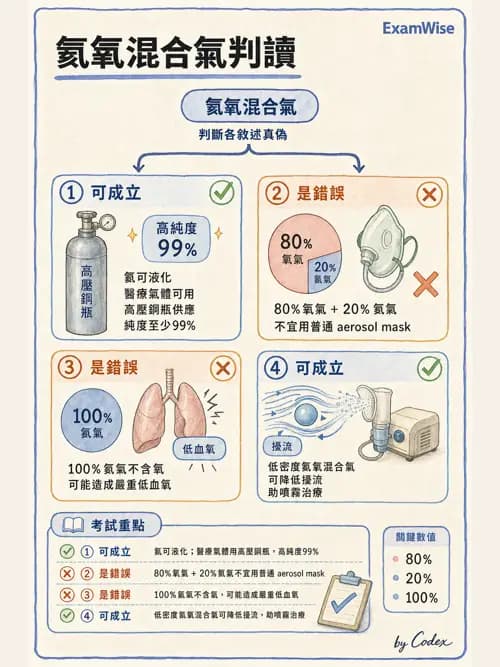 呼吸治療師 - 醫療氣體製造與儲存 - AI 圖文解析預覽