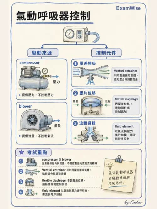 呼吸治療師 - 呼吸器設計與通氣模式 - AI 圖文解析預覽