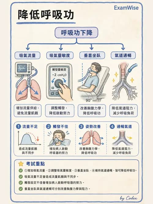 呼吸治療師 - 臨床設定、參數調整與脫離 - AI 圖文解析預覽