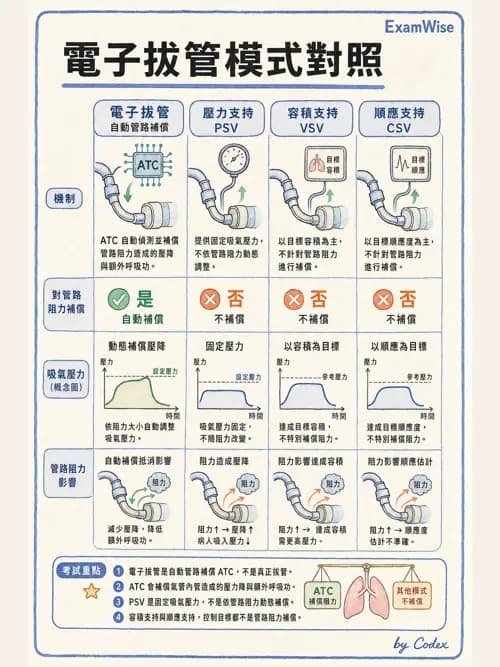 呼吸治療師 - 臨床設定、參數調整與脫離 - AI 圖文解析預覽