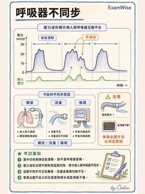 呼吸治療師 - 呼吸器圖形判讀與故障排除 - AI 圖文解析預覽