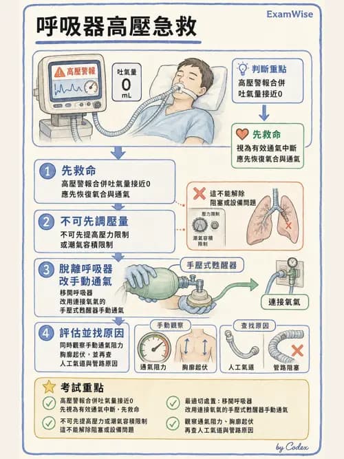 呼吸治療師 - 呼吸器圖形判讀與故障排除 - AI 圖文解析預覽